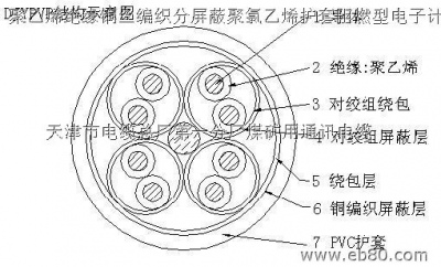 djyvp-300/500 屏蔽电缆结构图